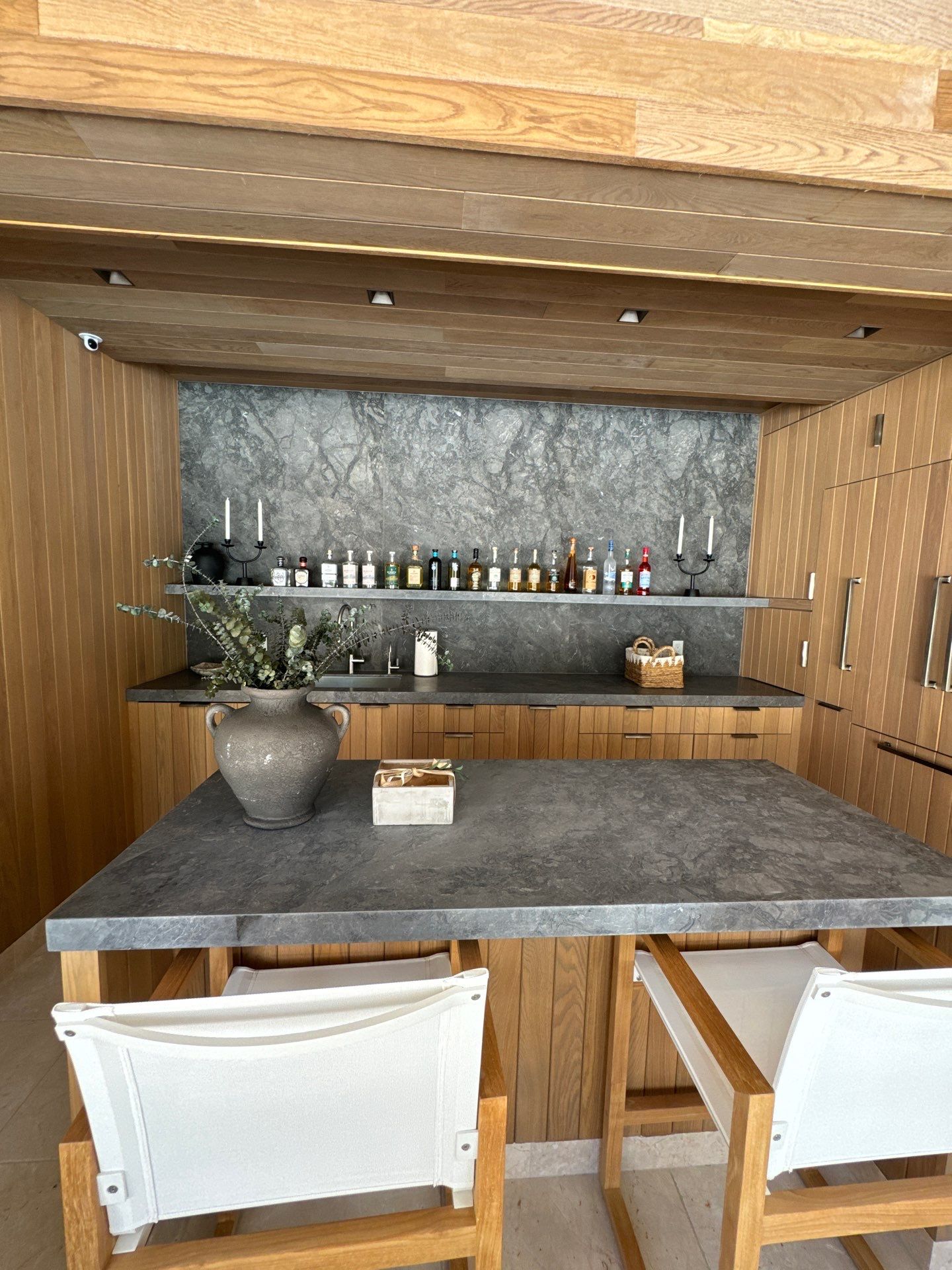 Custom stone kitchen installation